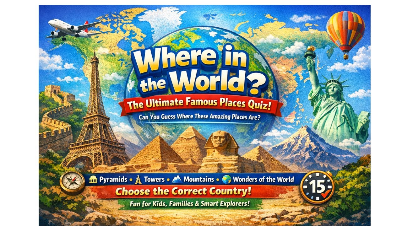 🌍 Do you know these Places? Identify the countries - Quiz