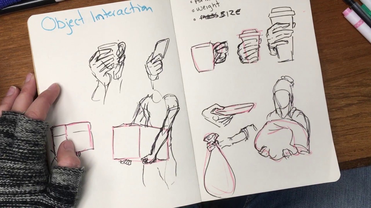 Drawing object interaction