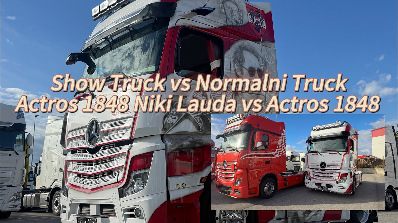Actros MP5 1848 Showtruck Niki Lauda vs Normalni Actros MP5 1848 Koja je po vama bolja opcija? 