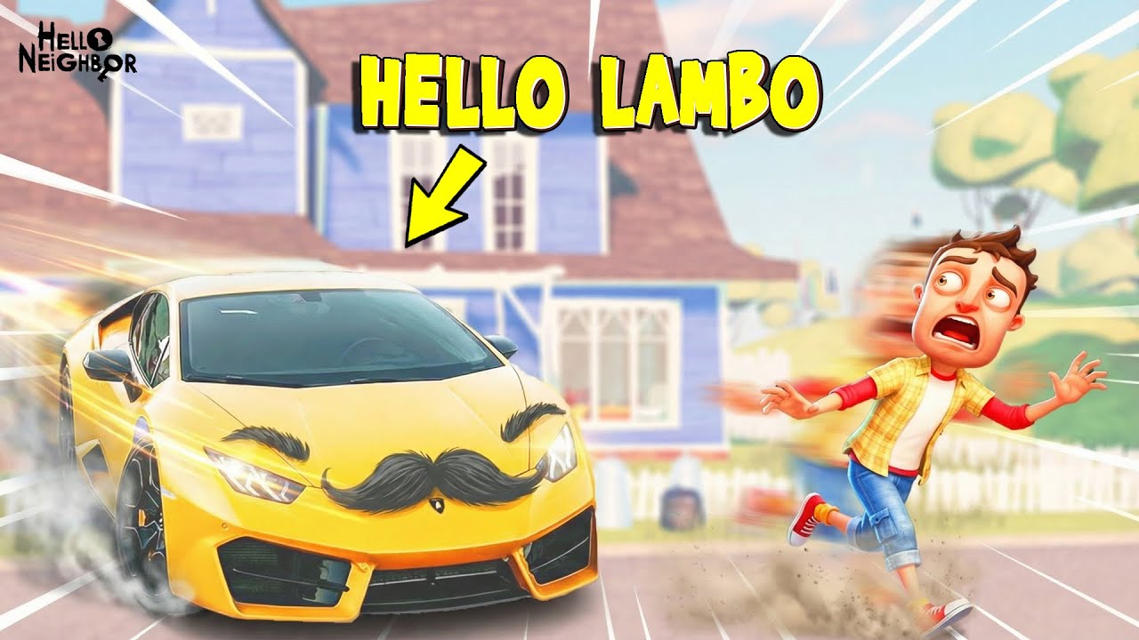 MUSTACHIONED CAR 😆 Hello Neighbor Fun