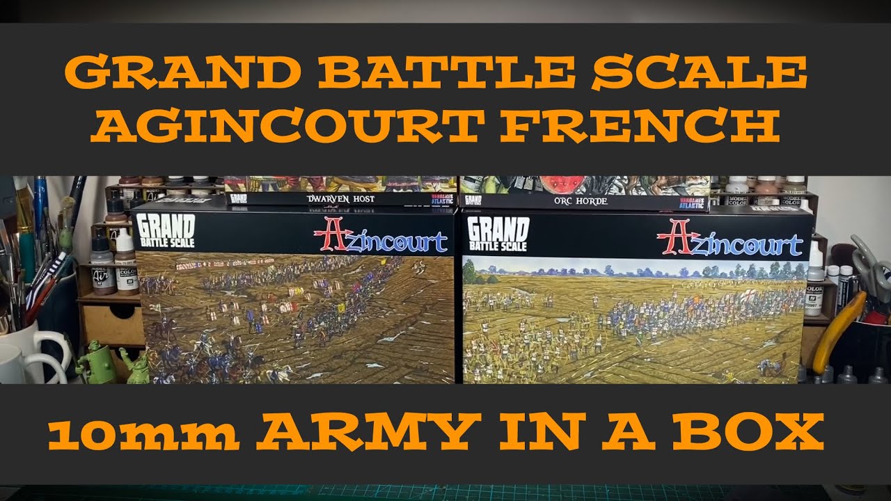 WARGAMES ATLANTIC AGINCOURT FRENCH 10mm Grand Battle or Warmaster Scale Medieval Army unboxing.
