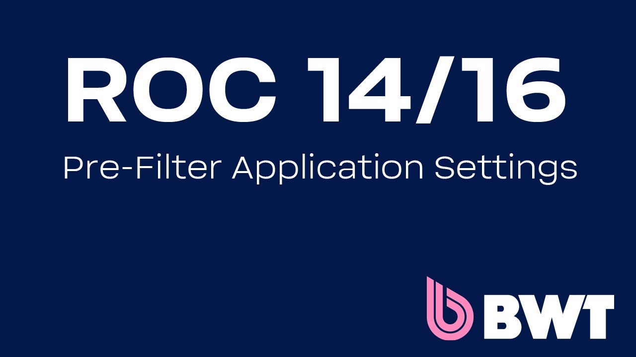 14/16 ROC Pre-Filter Application Settings