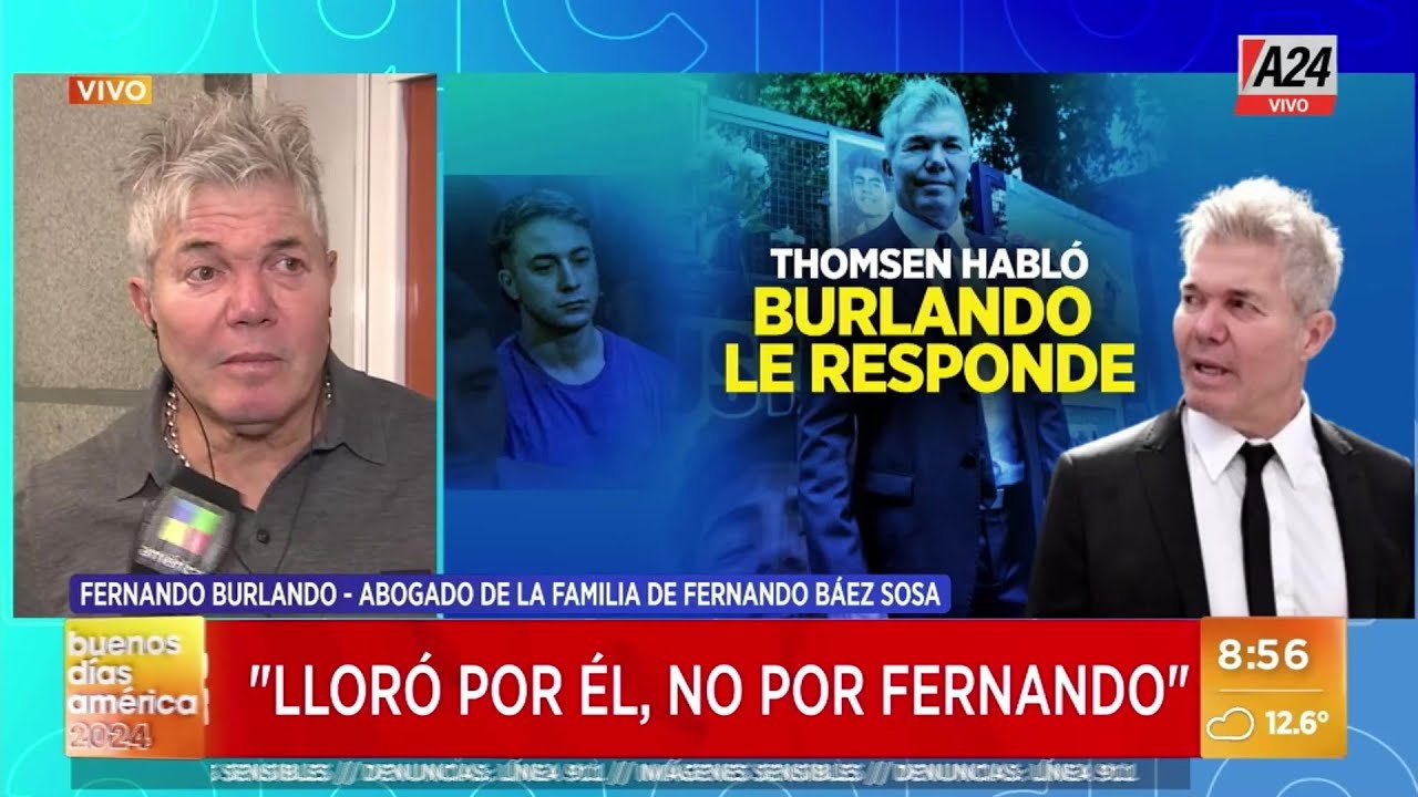 🗣 La tajante reacción de Fernando Burlando tras las declaraciones de Máximo Thomsen