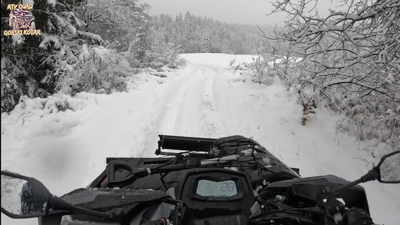 cf Moto cforce 1000 - first this season snow ❄️ in Croatia 🌨️ @Gogec6666