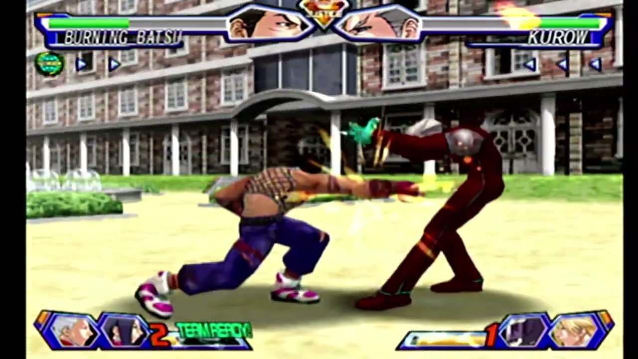 Project Justice(Dreamcast)-Burning Batsu/Kyoko/Hyo vs Roy/Kurow/Powered Akira 