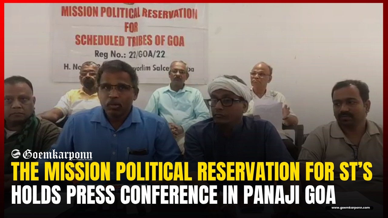 The Mission Political Reservation for STs Holds Press Conference in Panaji Goa