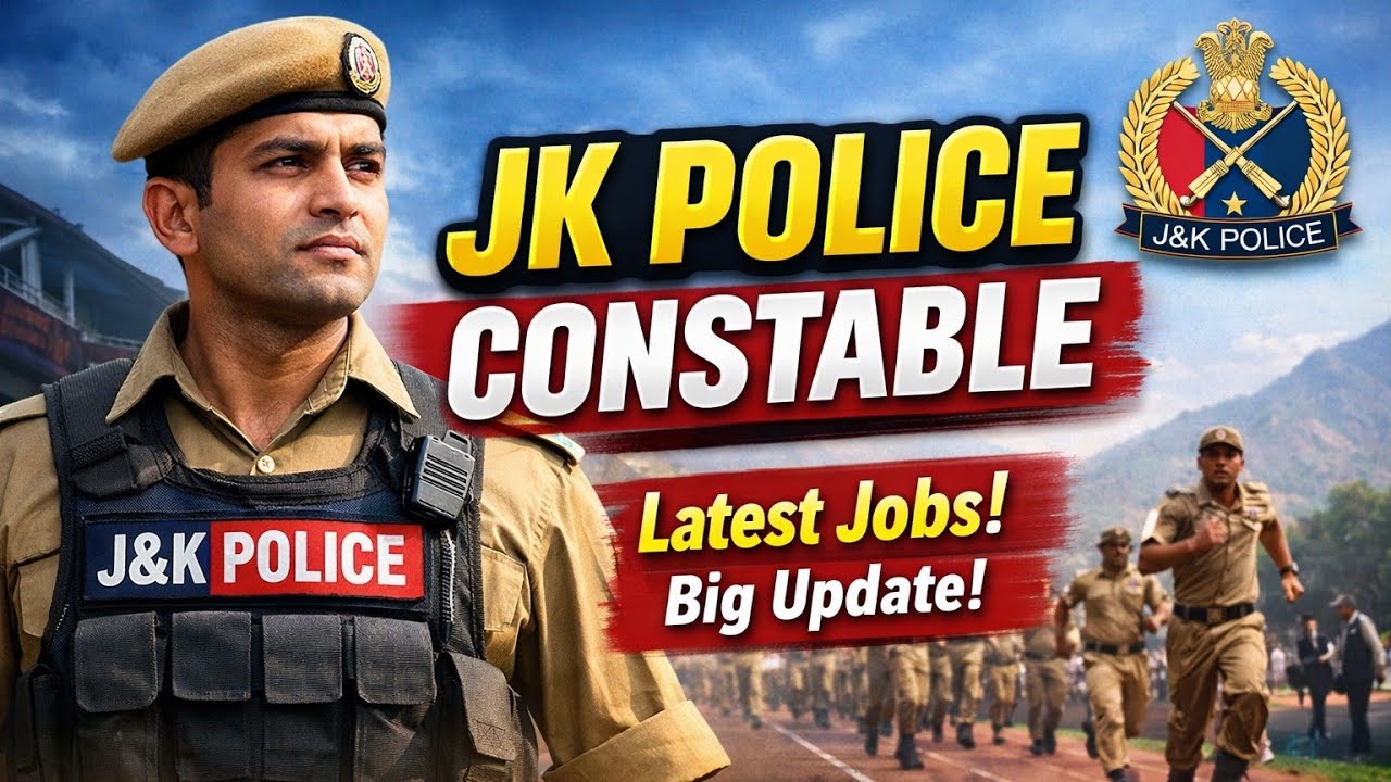JK Police Constable 2026 | 10th pass jobs | Apply Online | Male & Female 🔥