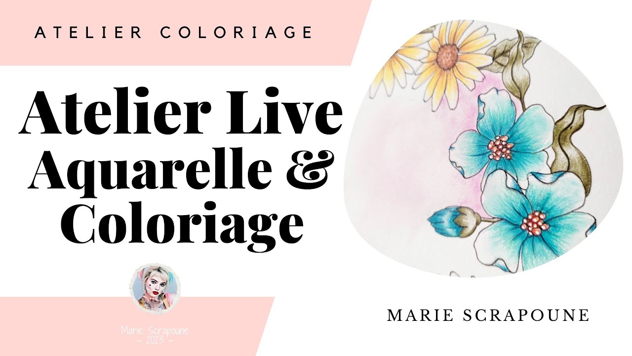 Atelier Live - Apprendre le coloriage aux crayons de couleur #8 Adulte et D&eacute;butant