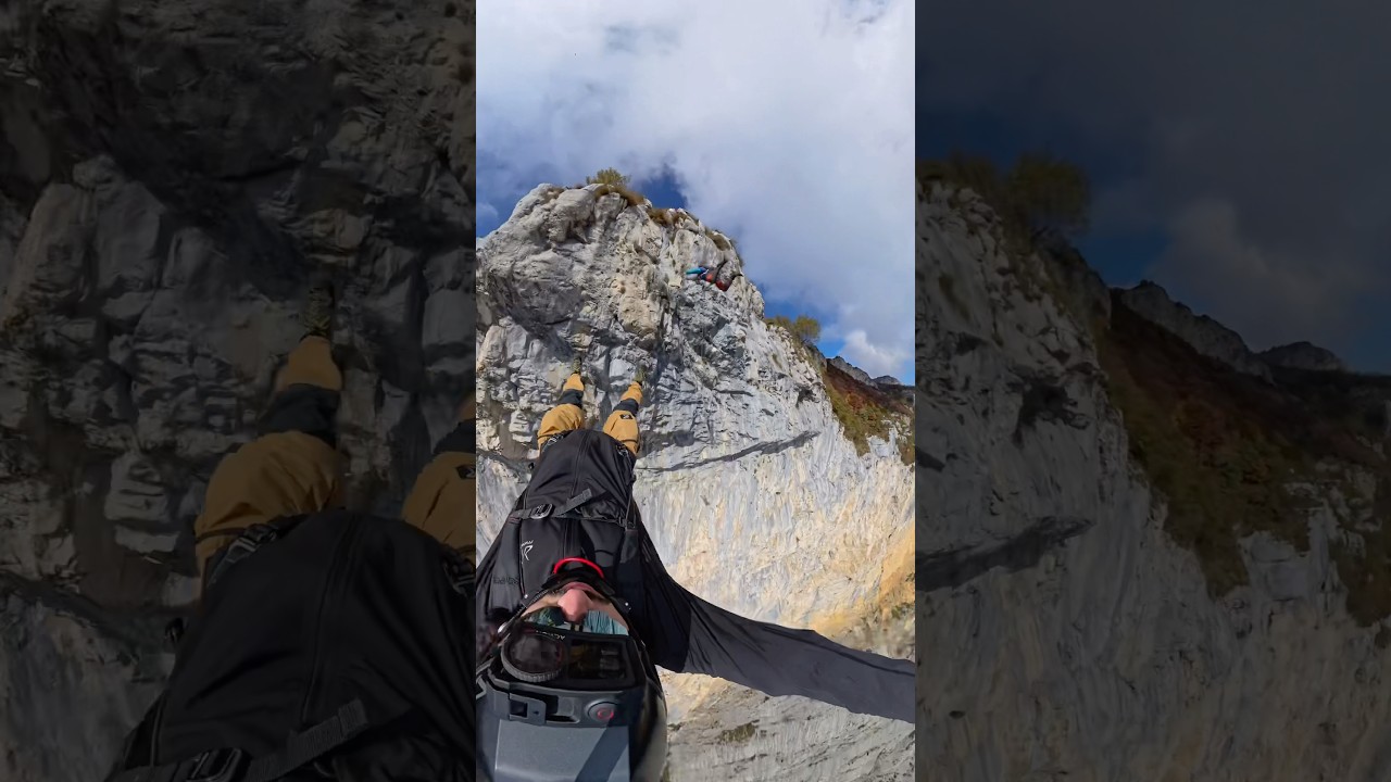 Отслеживание траектории полета во время бейсджампинга 🏔️ 