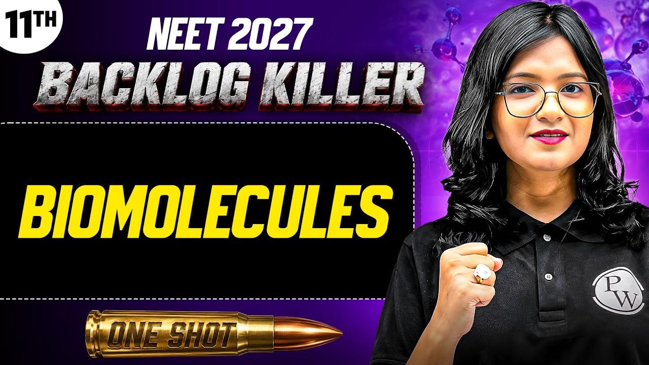 BIOMOLECULES ONE SHOT 🔥 | Class 11 Biology | NEET 2027 | NCERT Complete Revision | PW NEET