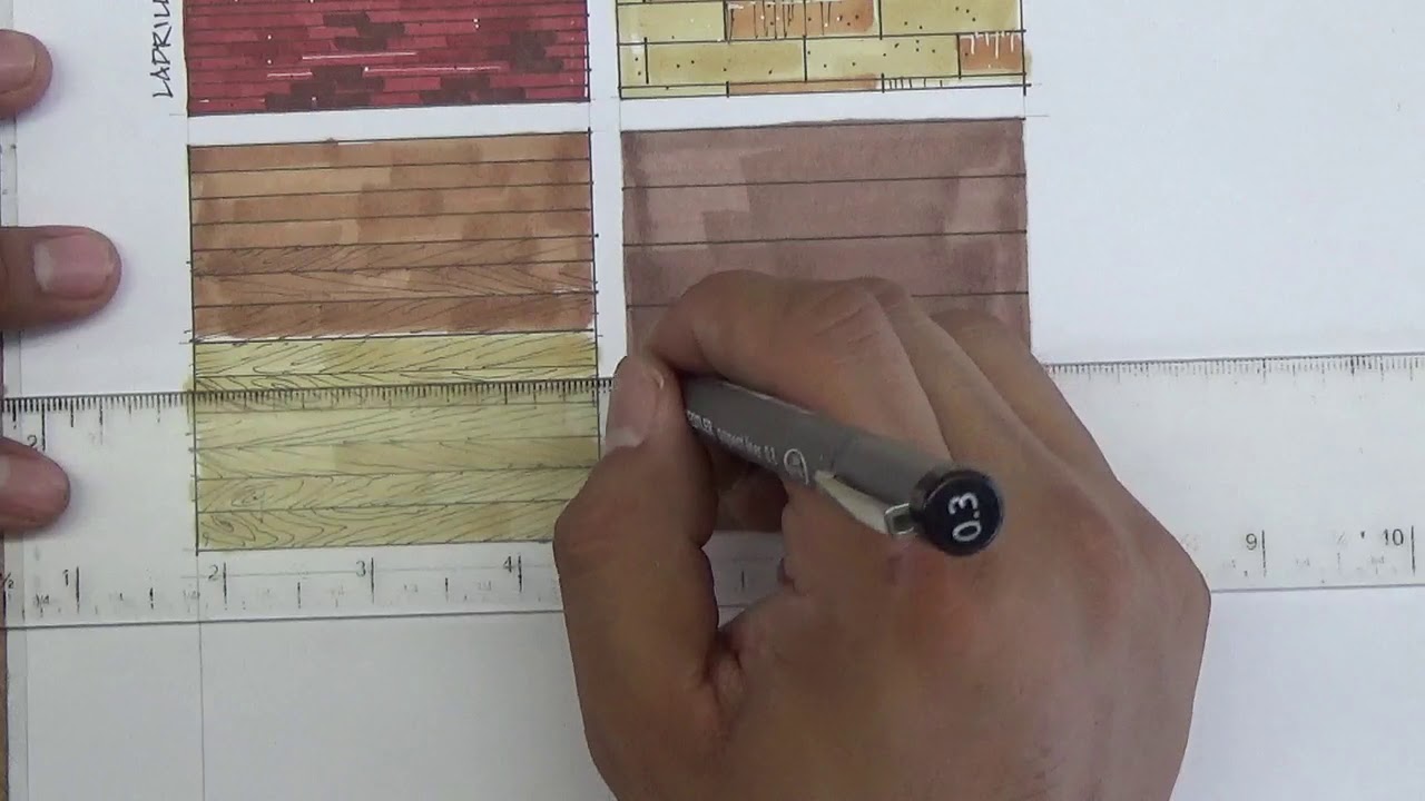 Madera 1 - Representación Arquitectónica con marcadores