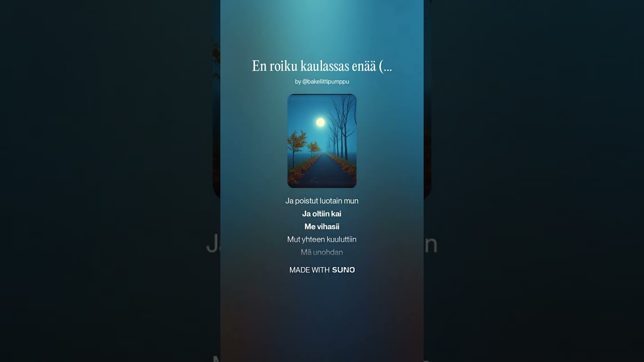 En roiku kaulassas enää