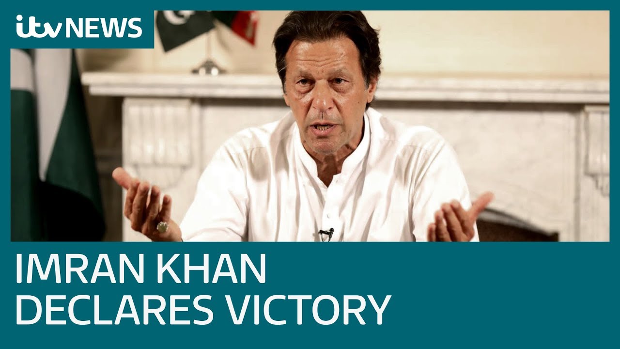 Ex-cricketer Imran Khan declares victory in Pakistan elections | ITV News