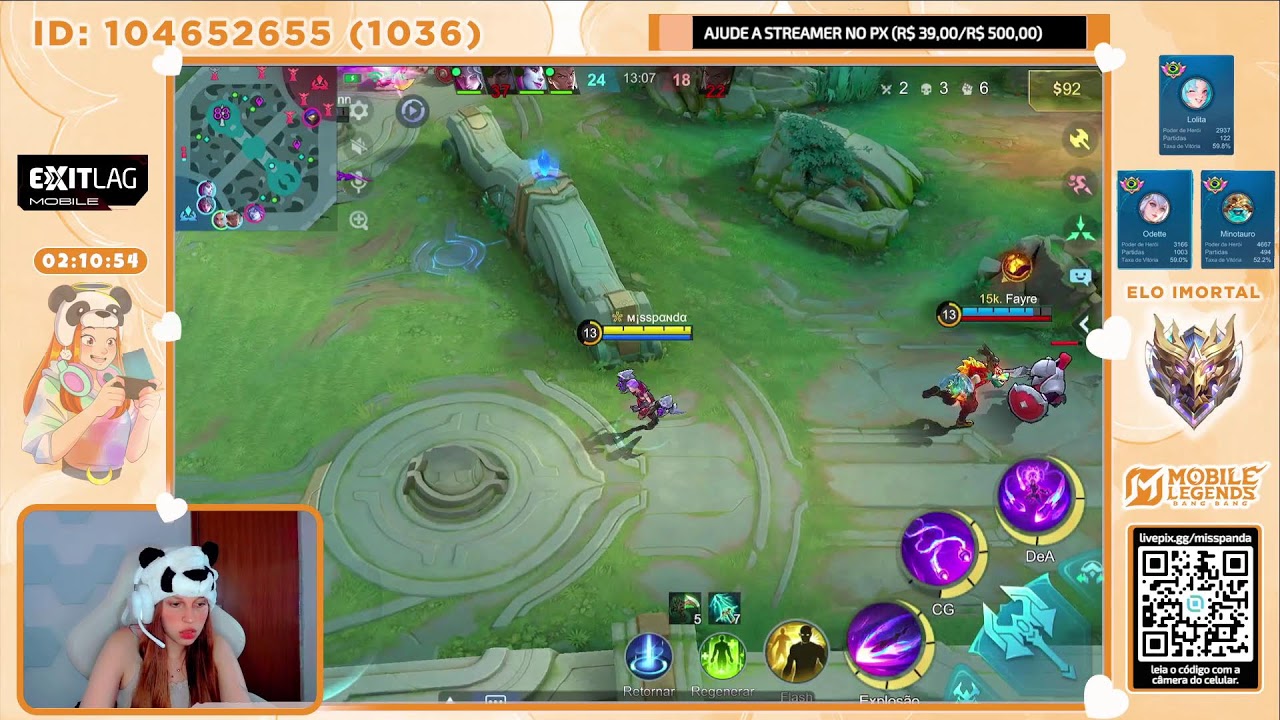 🔥 LIVE STREAM MOBILE LEGENDS – SKIN DA ODETTE🔥