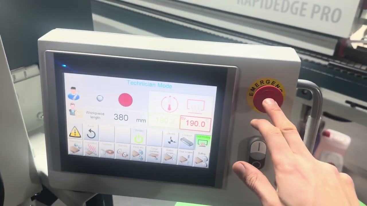 OAV 370P Edge bander Showroom Demo at MWM HQ