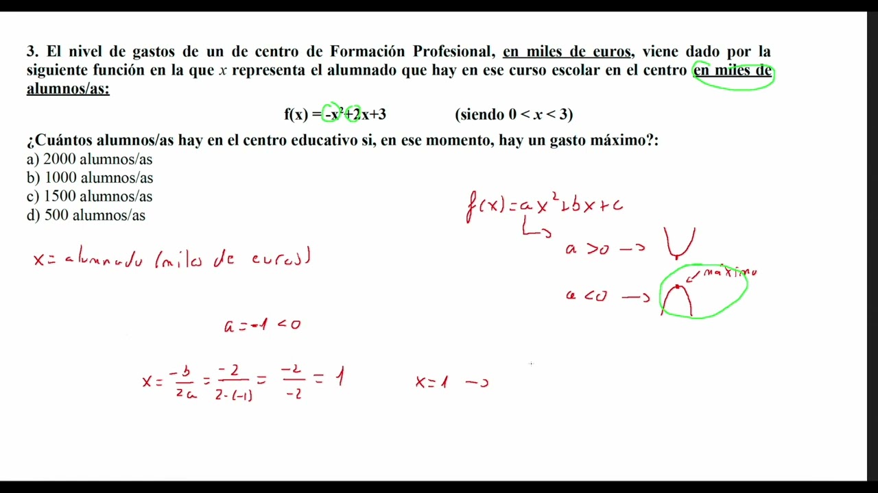 Prueba de matemáticas ciclo acceso grado superior mayo de 2022