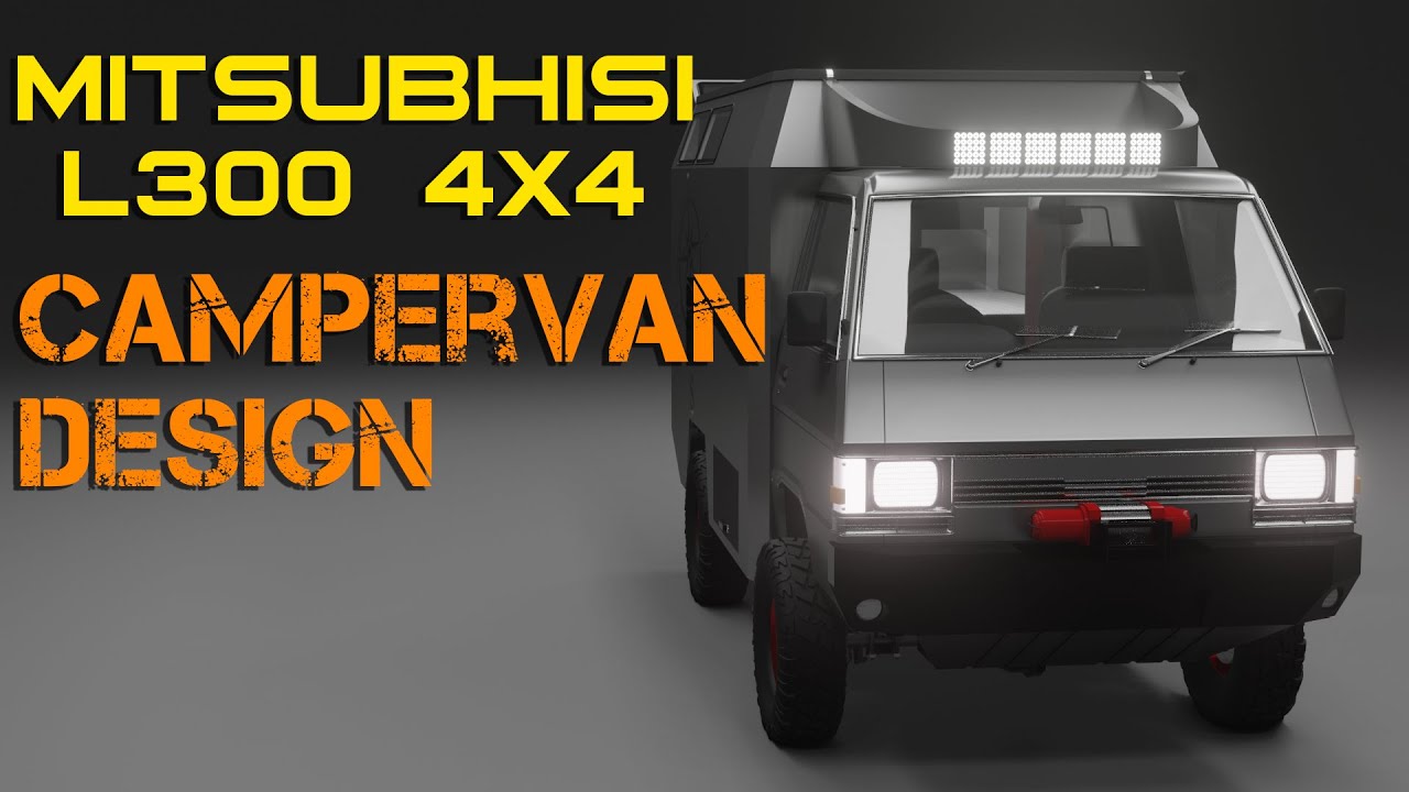 Mitsubhisi L300 Pickup 4x4 Campervan