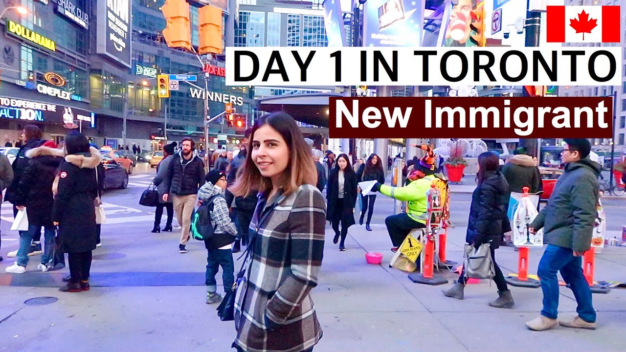 Day 1 in Toronto, Canada | New Immigrant | AirBnB, Banks, Sim cards