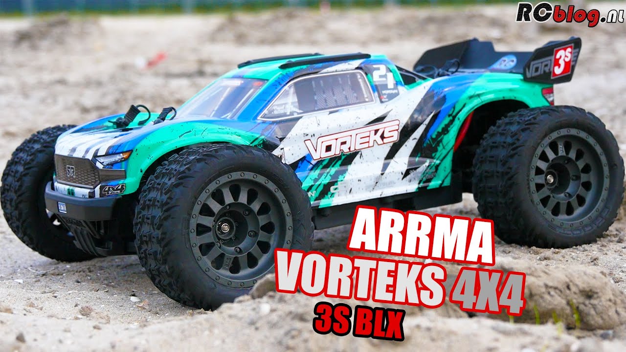 ARRMA 1/10 VORTEKS 4X4 3S BLX video review (NL)
