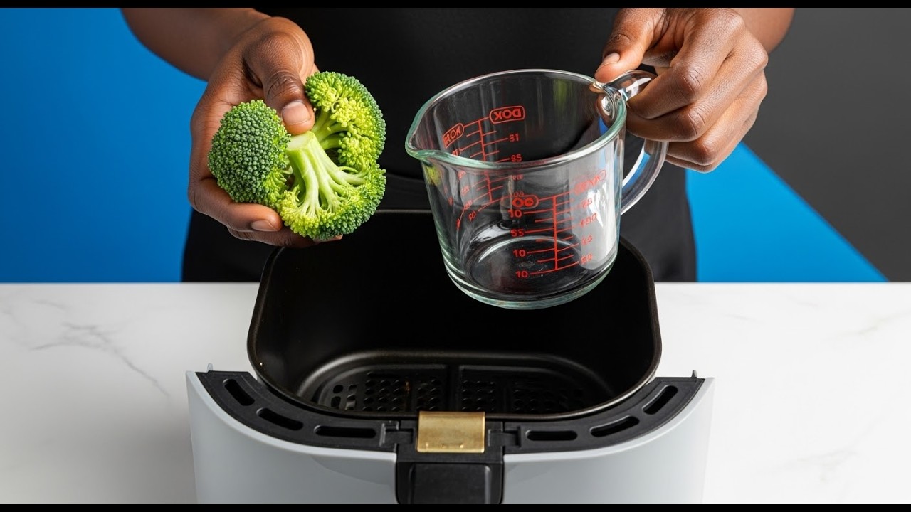 Italian Showed Me This Glass Trick! Easy Air Fryer Broccoli Patties In Minutes