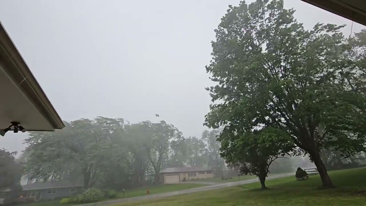 We have thunderstorms and windy