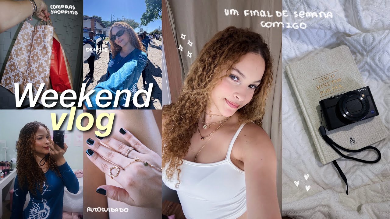 um final de semana comigo | compras no shopping, desfile cívico 🇧🇷🛍️