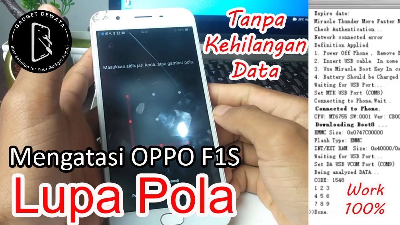 Mengatasi Oppo F1S Lupa Pola Tanpa Kehilangan Data