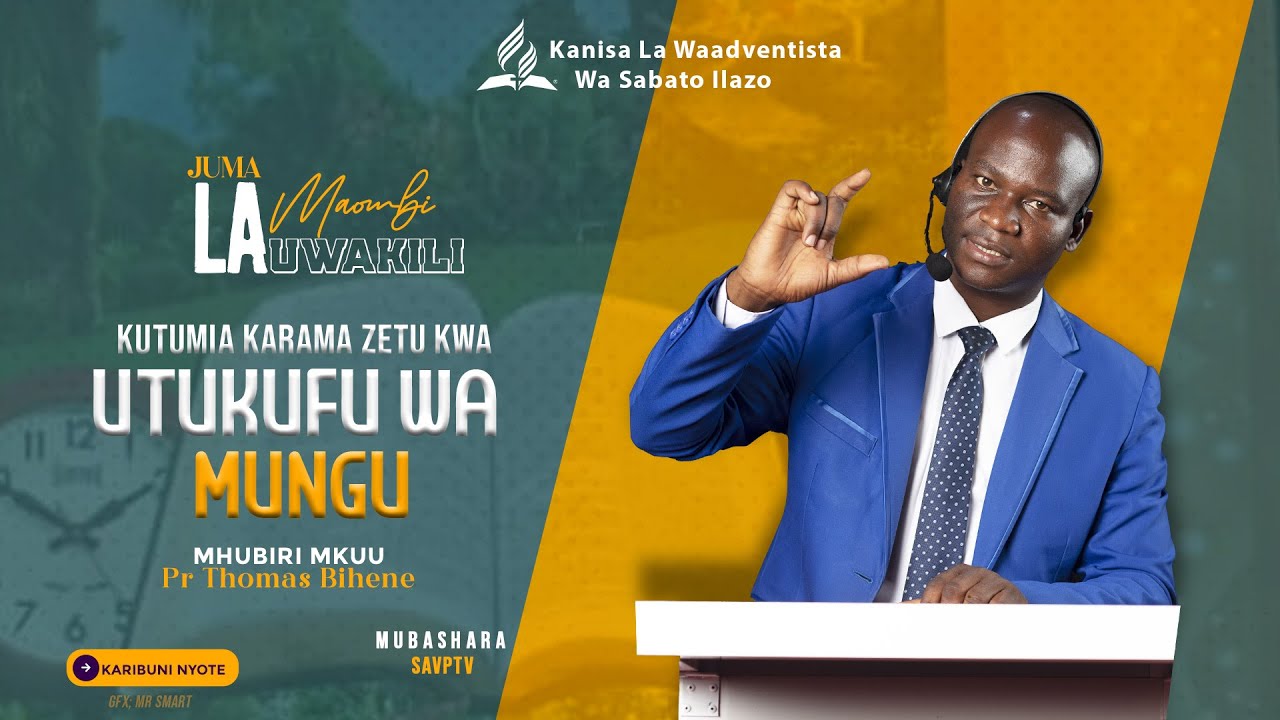 🔴#LIVE: KUTUMIA KARAMA ZETU KWA UTUKUFU WA MUNGU. PR THOMASI BIHENE. - (JUMA LA MAOMBI LA UWAKILI)