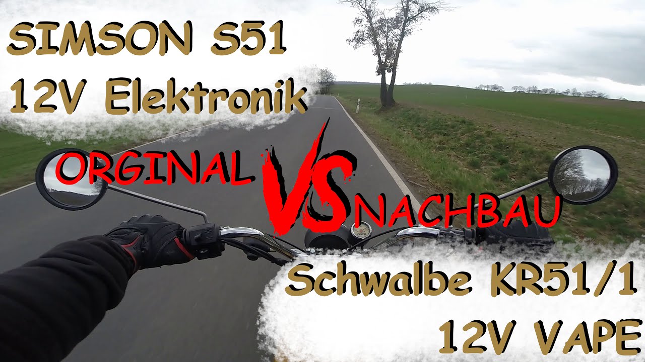 Simson S51 VS Schwalbe KR51/1 | Elektronik VS VAPE | DATTA | ELLKolben