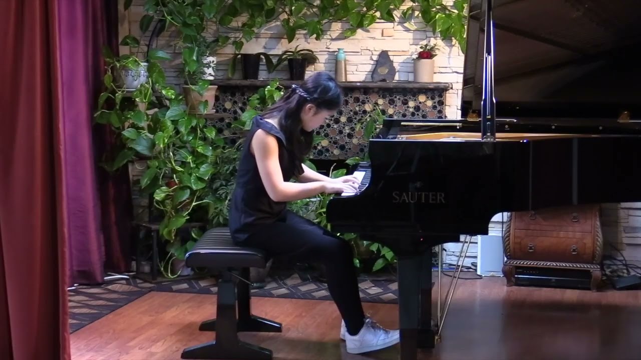 Emma Zhu age 10 Mozart Sonata inF Major K332 1st Mv