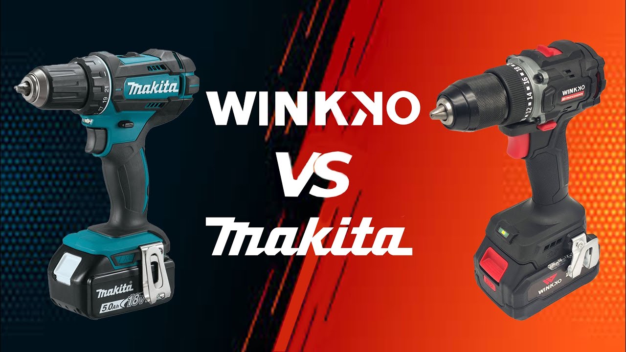 #winkko HDC203BL vs. #makita DDF482 at size, power output and temperature rise #cordlessdrill