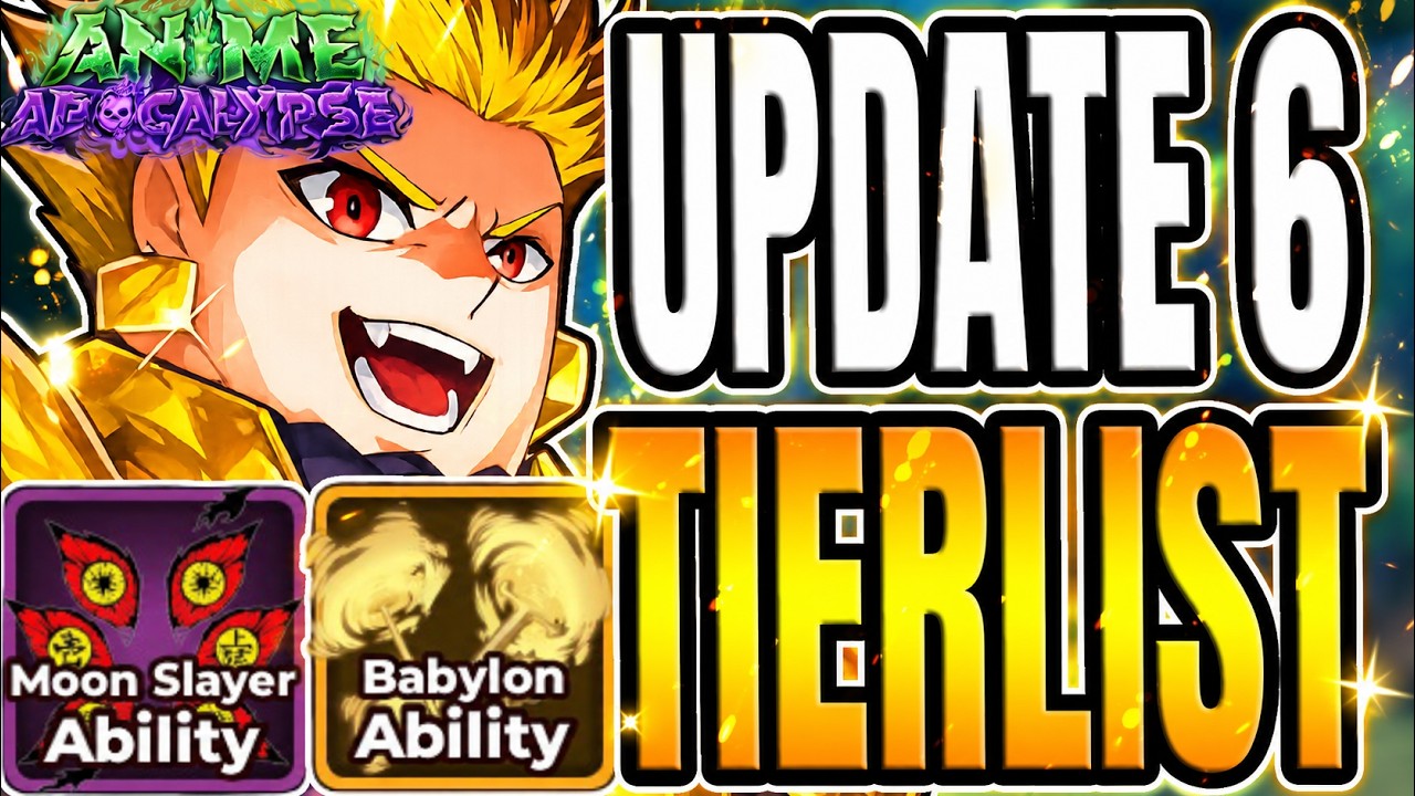 BEST Update 6.0 Tier List in Anime Apocalypse!! (Roblox)