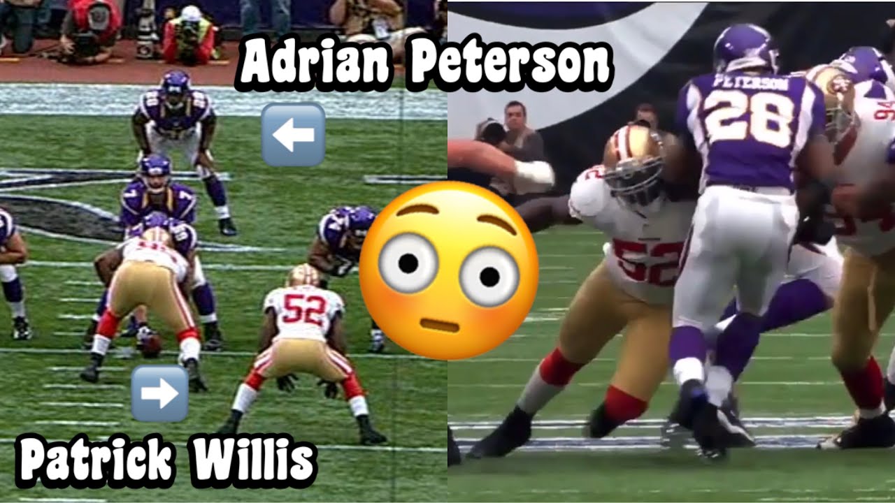 Adrian Peterson Vs Patrick Willis 🔥 PHYSICAL! (2012) RB Vs LB Matchup