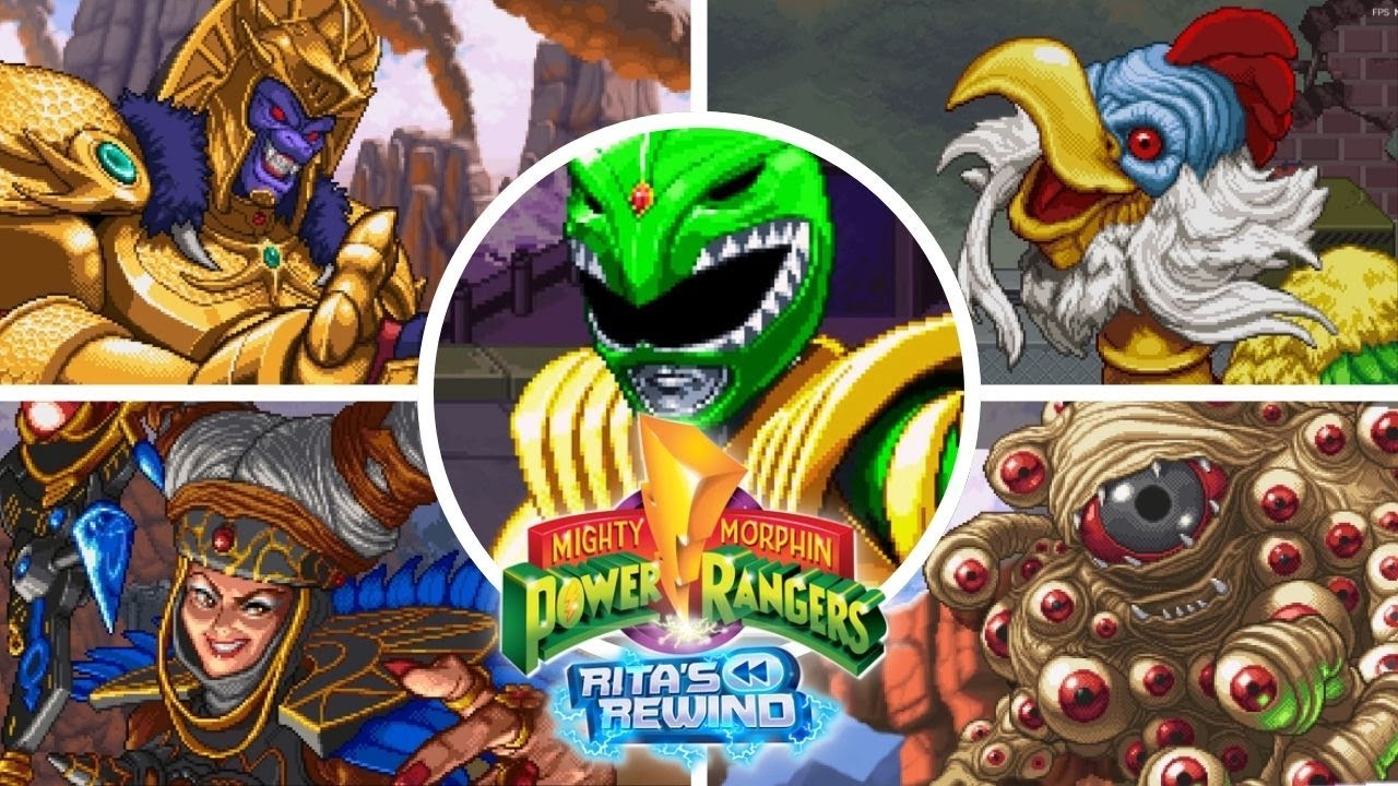 Mighty Morphin Power Rangers: Rita's Rewind All Bosses + Ending (4K 60FPS UHD)