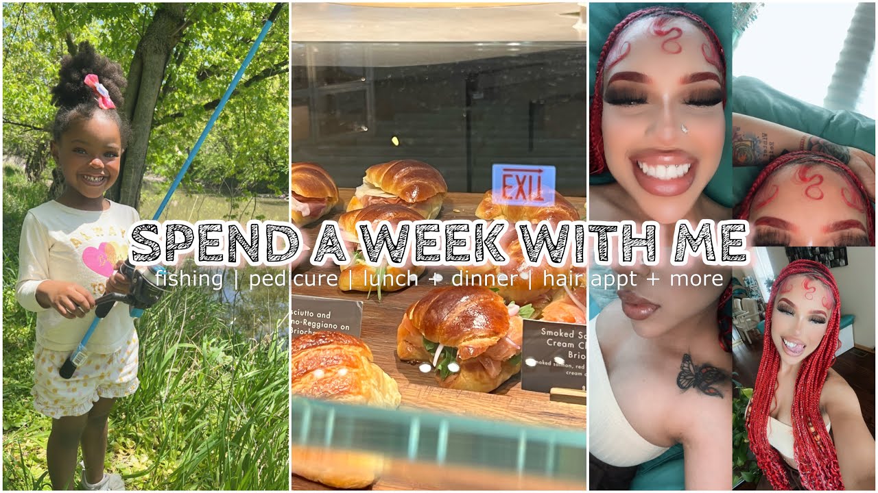 VLOG: lunch/dinner, fishing with family, getting fulani braids + more | Vanessa Lynn