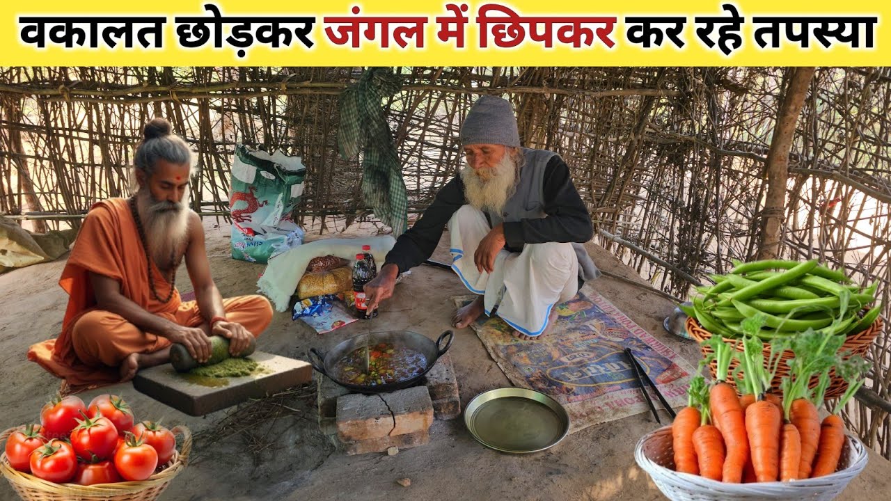 Chitrkoot वकालत छोड़कर जंगल में छिपकर संत जी कर रहे तपस्या!! कुटिया में आता है रीक्ष