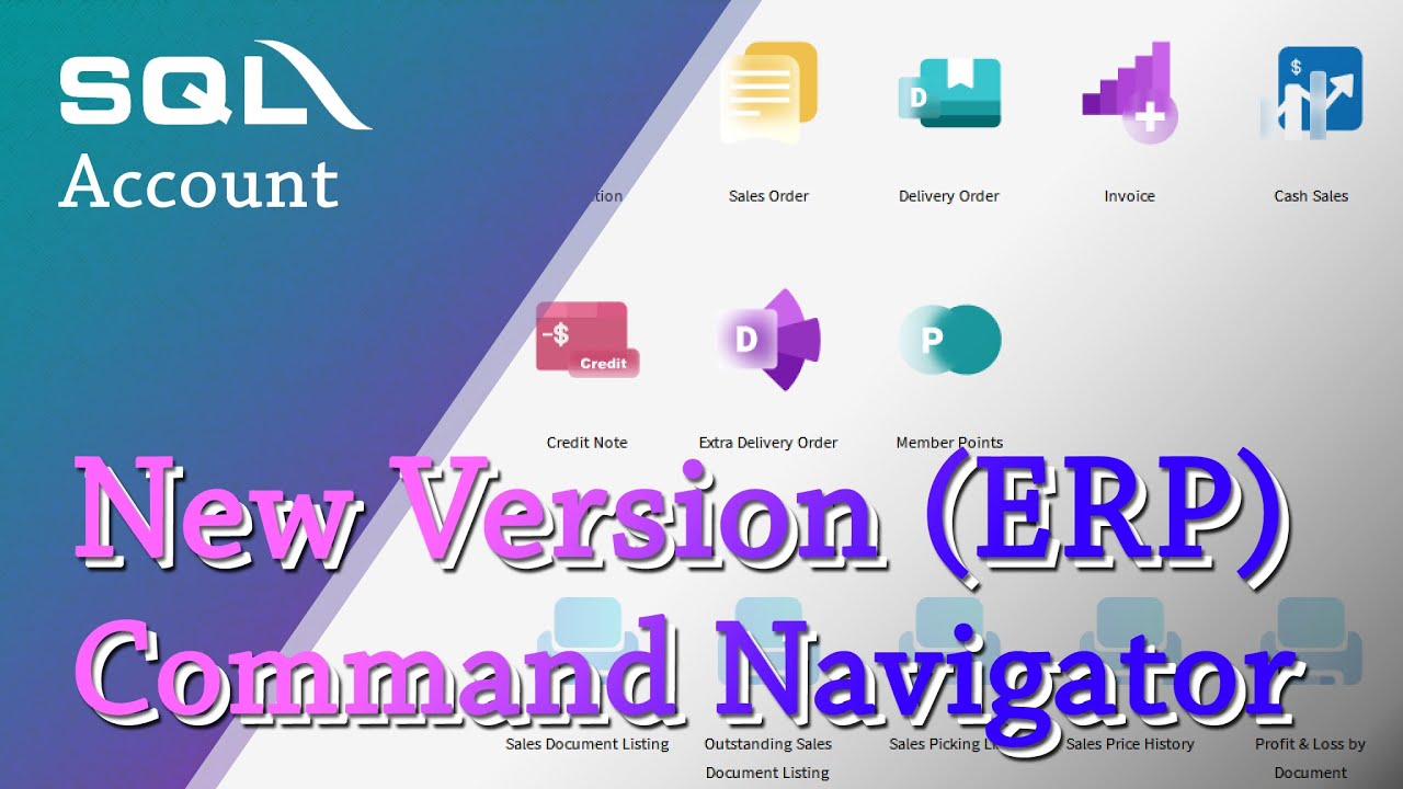 SQL Account  New Version ERP