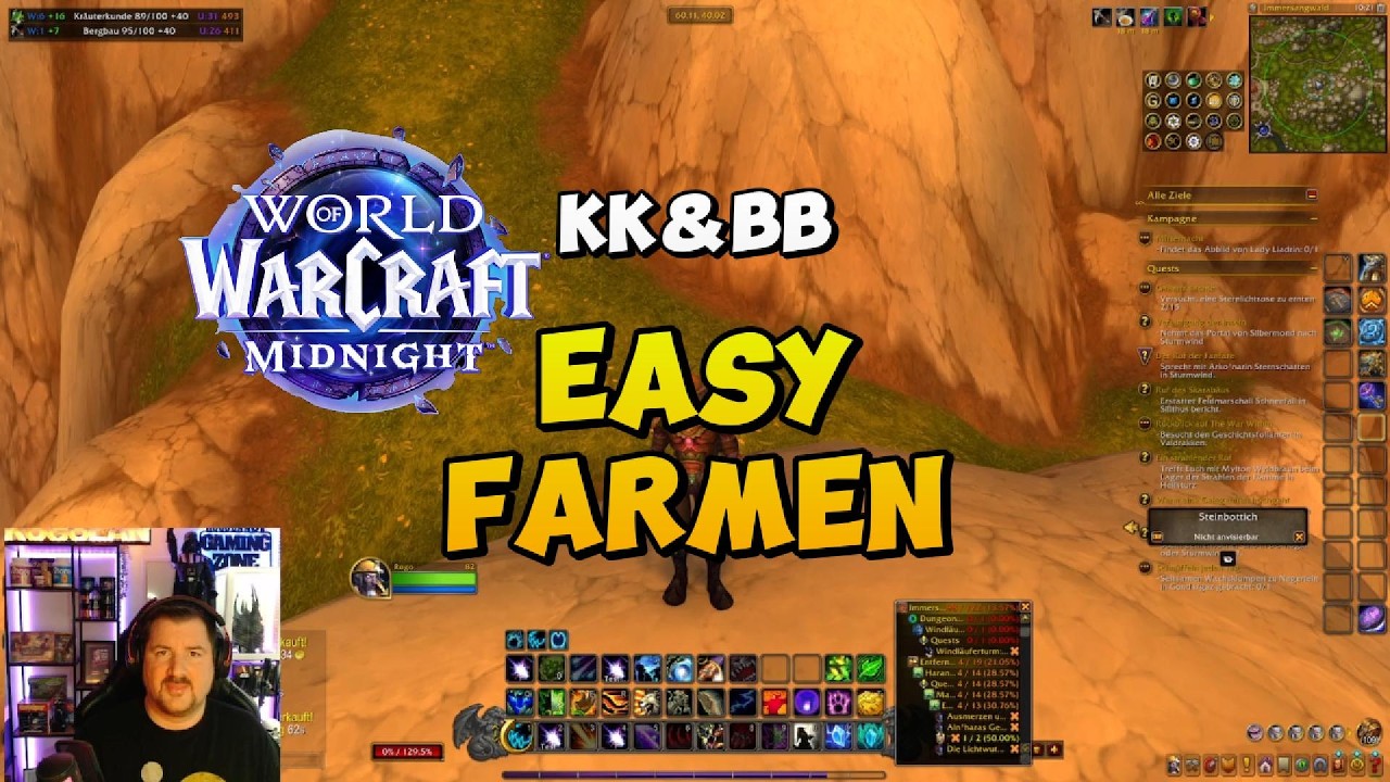 Kräuterkunde und Bergbau Easy Gold World of Warcraft Midnight