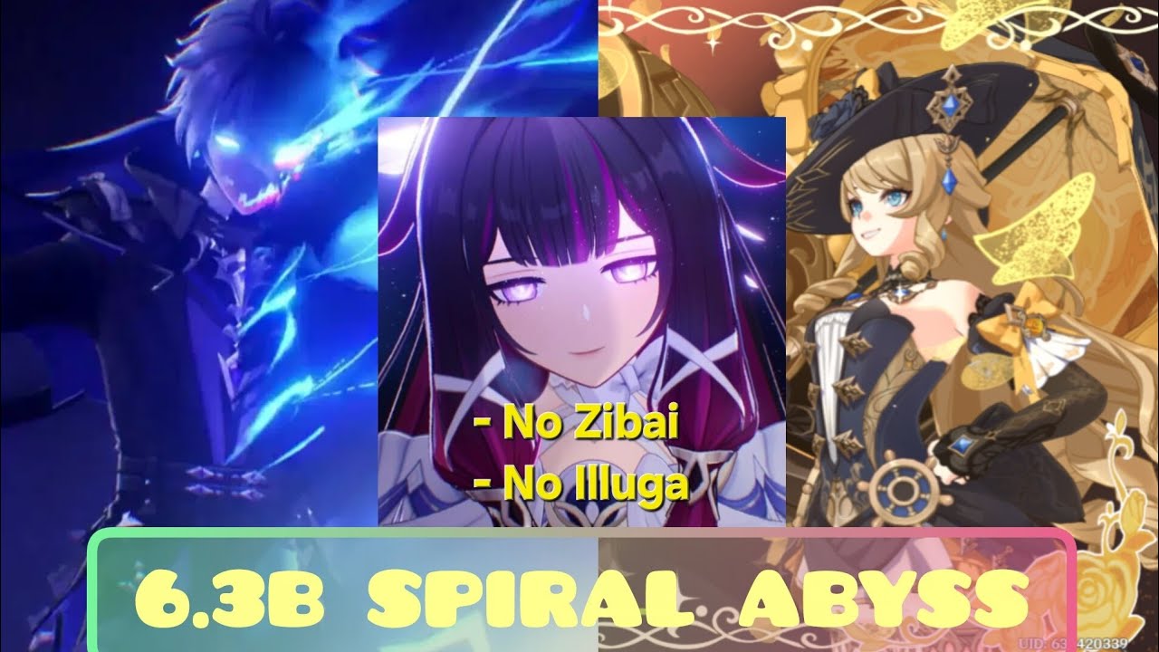 Beating 6.3B Spiral Abyss With My Trash C0 Characters (No Zibai, No Illuga)
