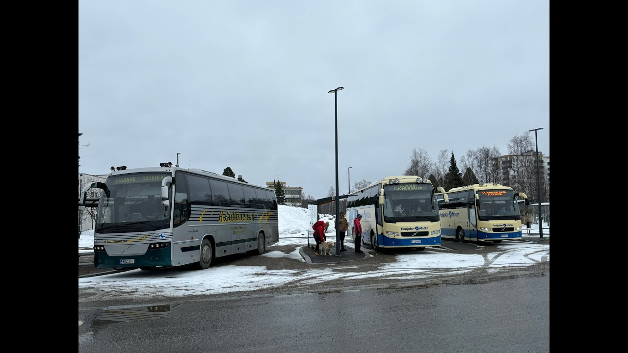 Busseja Kajaanissa 30.3.2024