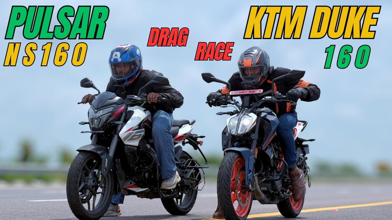 New Duke160 vs Pulsar NS160 Drag Race