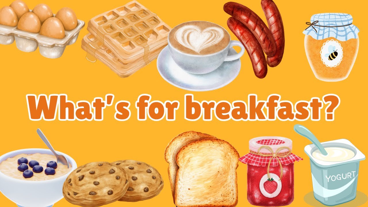Breakfast Vocabulary for Children - Kids Vocabulary - Learn English for Kids - English Education