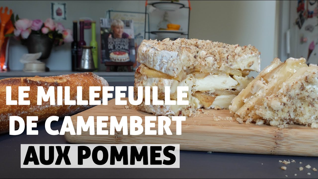 Le millefeuille de camembert aux pommes et aux noix | En cuisine avec Sophie