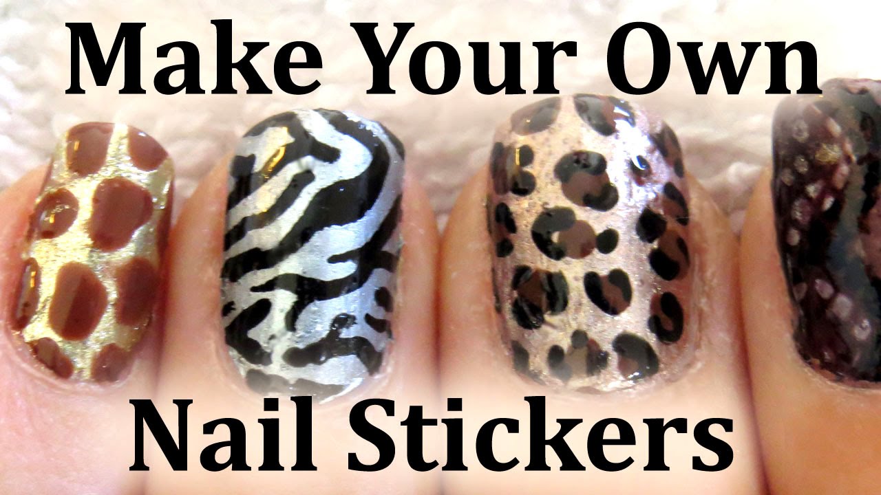Easy Animal Print Nail Art Sticker Tutorial