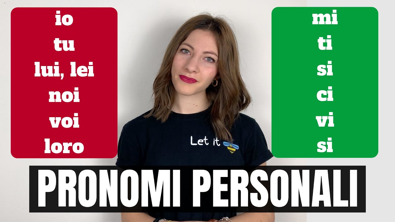PRONOMI PERSONALI in italiano (soggetto e riflessivi) - Learn Italian PERSONAL PRONOUNS 😯😦😧