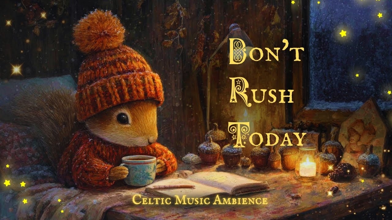 [Celtic Music]  Don't Rush Today | Cozy Storybook Ambience & Relaxing Folk Music