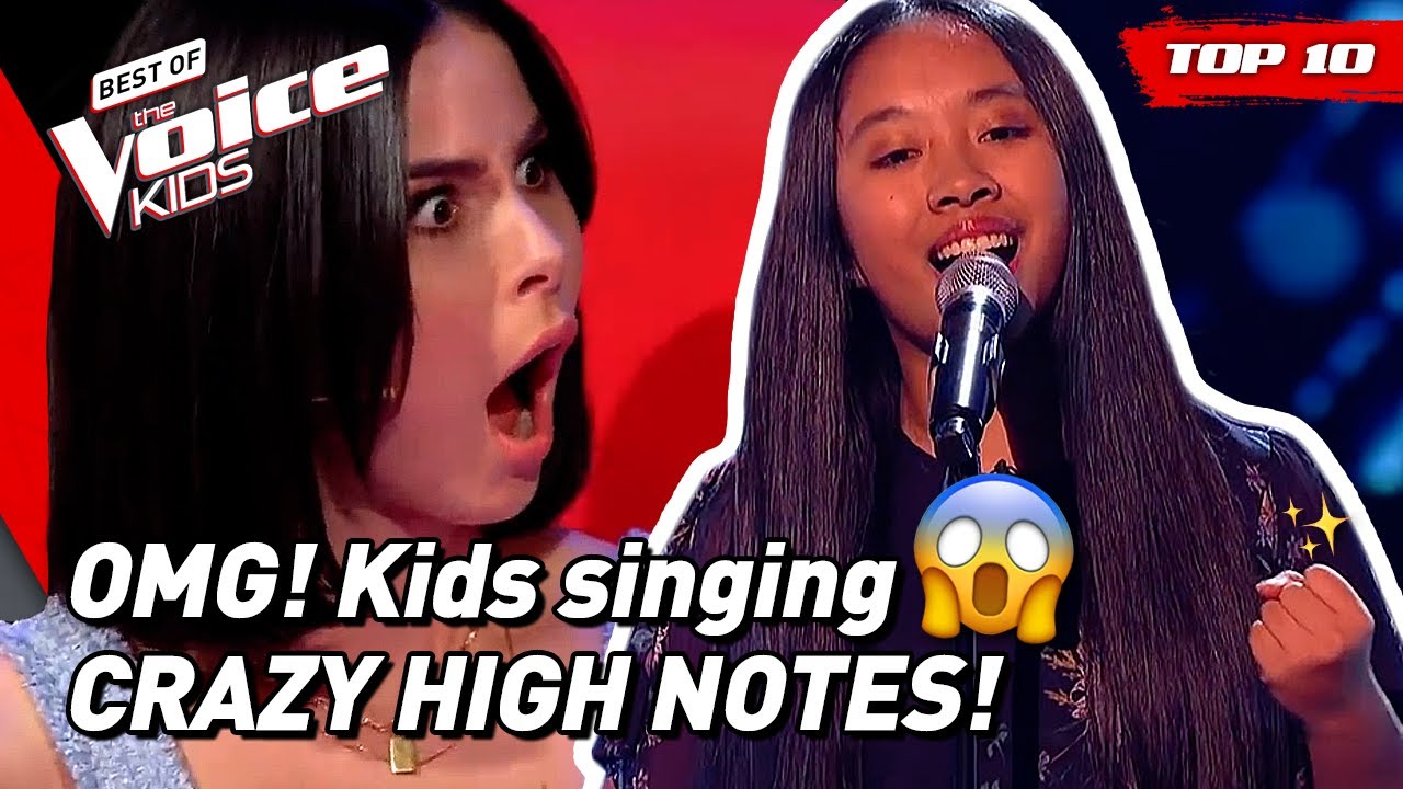 OUTSTANDING HIGH NOTES in The Voice Kids! 😱 (part 4) | TOP 10