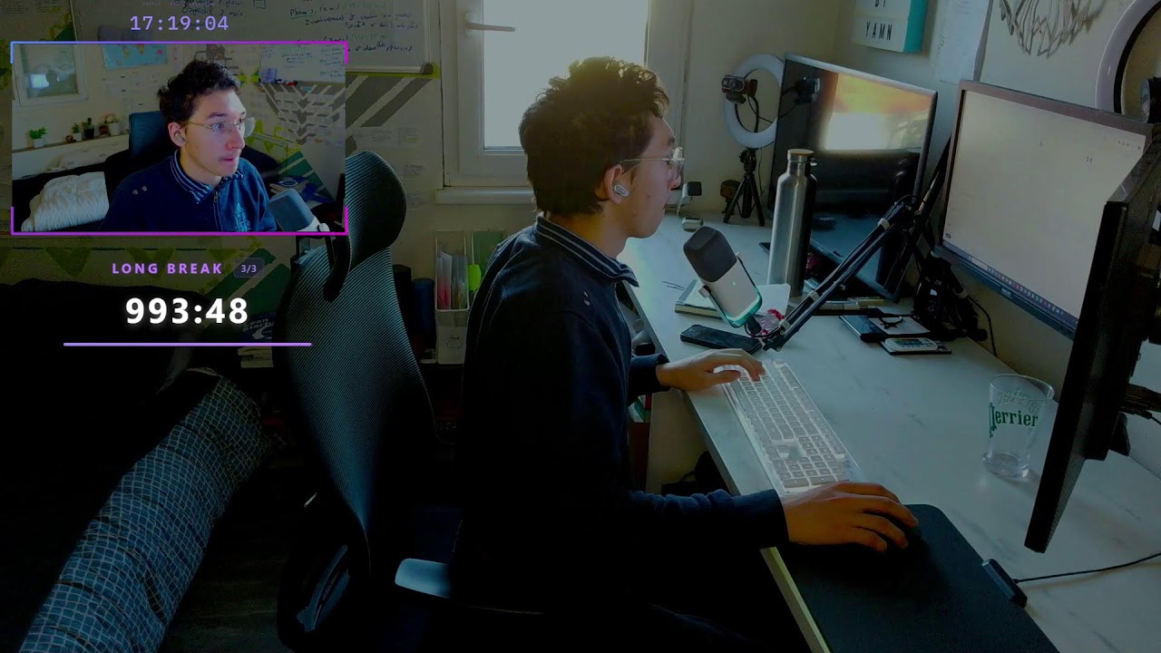 Day 108 P2 | Study With Me 6h-12h | Lofi + Brown Noise | Deep Focus | Finir en force