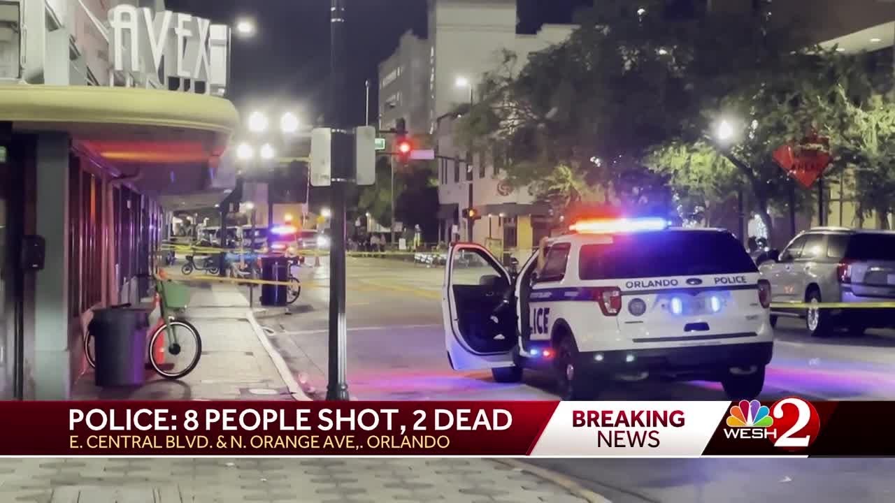 8 shot, 2 killed in Halloween night shooting in Orlando