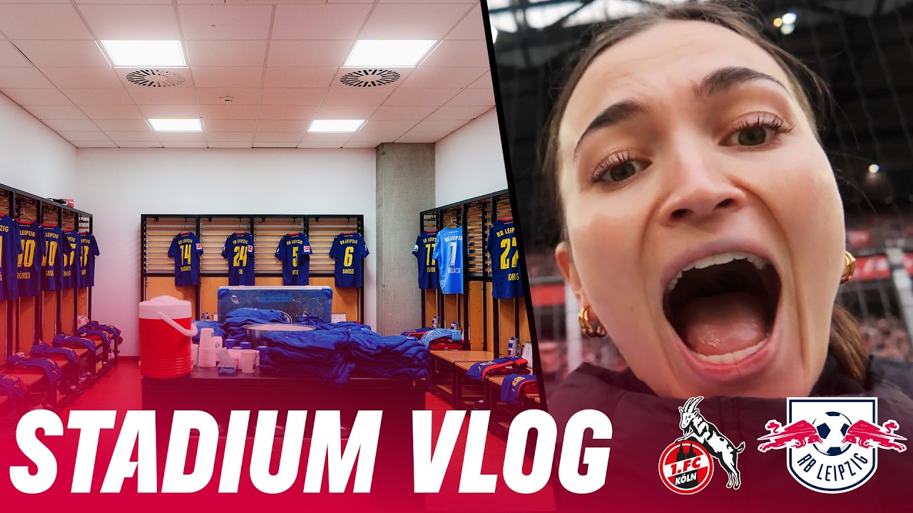 This is what an away locker room looks like! 😮👀 - Away Day Drama 🔥 | Stadium Vlog with Clara